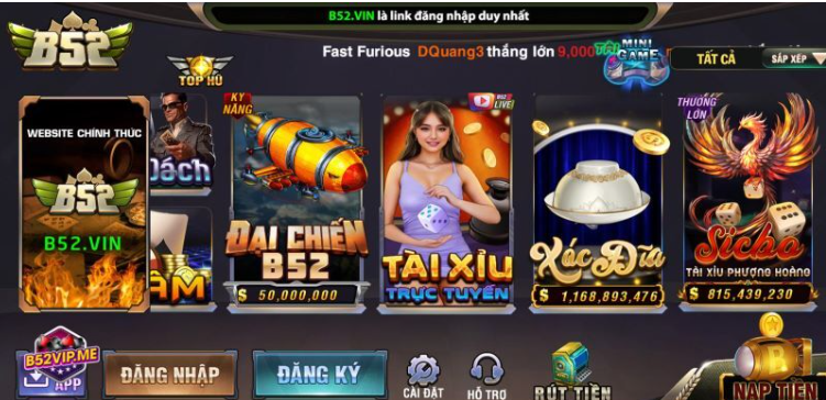 Review chi tiết về sân chơi cá cược B52Club 
